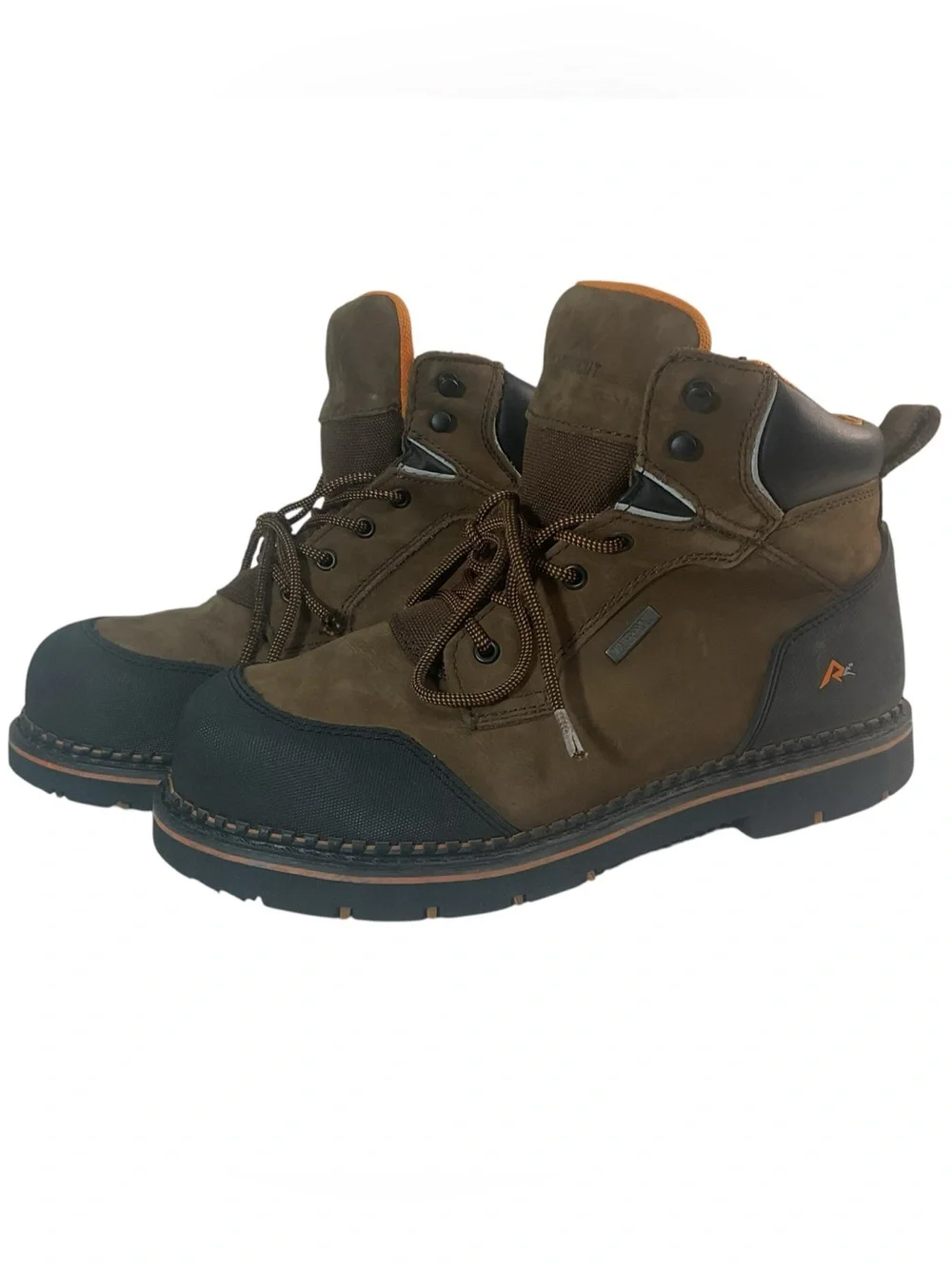 Ridgecut RCT002TS Men’s Waterproof Steel Toe Work Boots Brown Leather Size 11 W